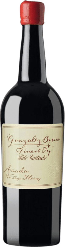663,95 € Envio grátis | Vinho Generoso Fortificado González Byass 1975 Amontillado D.O. Jerez-Xérès-Sherry Andaluzia Espanha Palomino Fino 75 cl