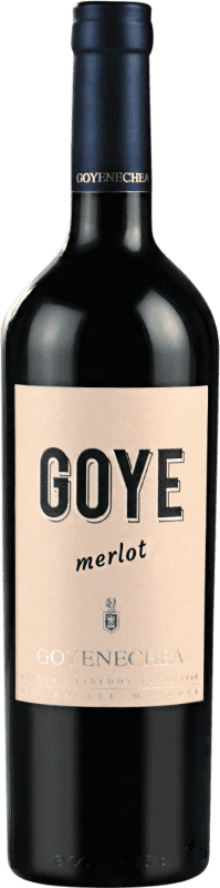 10,95 € Envio grátis | Vinho tinto Goyenechea D.O.C. San Rafael Argentina Merlot Garrafa 75 cl