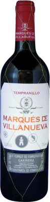 5,95 € Kostenloser Versand | Rotwein Grandes Vinos Grandes Vinos y Viñedos. Marqués de Villanueva D.O. Cariñena Aragón Spanien Tempranillo Flasche 75 cl