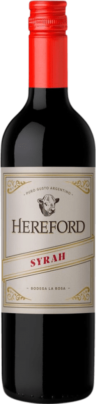 6,95 € Envío gratis | Vino tinto Penaflor Hereford Shiraz I.G. Mendoza Mendoza Argentina Syrah Botella 75 cl