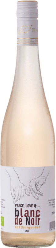 14,95 € Envio grátis | Vinho branco Hamm Peace Love & Blanc de Noir Q.b.A. Pfälz Pfälz Alemanha Pinot Preto Garrafa 75 cl