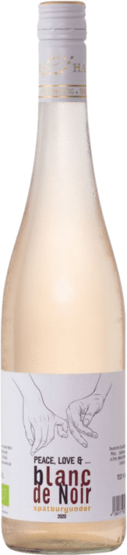 15,95 € Envío gratis | Vino Blanco Hamm Peace & Love Blanc de Noirs Q.b.A. Pfälz Pfälz Alemania Pinot Negro Botella 75 cl