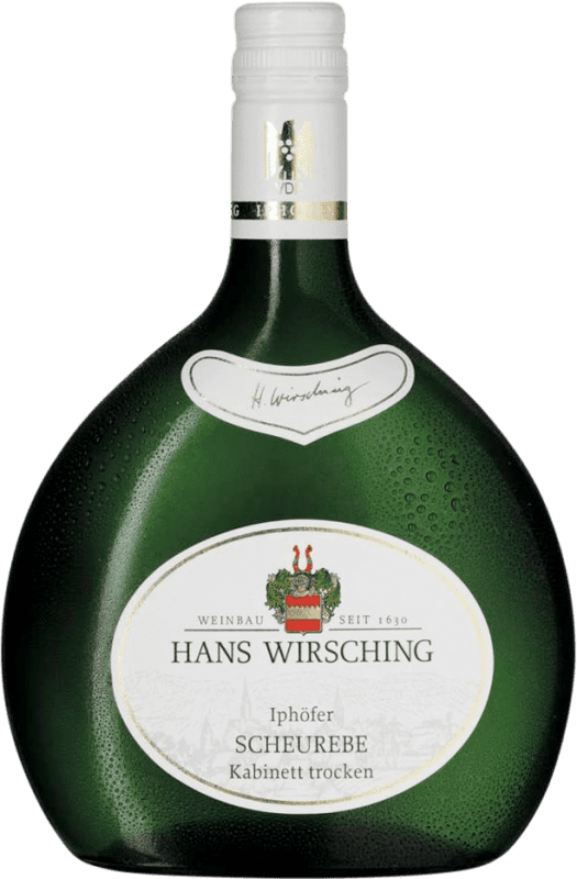 19,95 € 免费送货 | 白葡萄酒 Hans Wirsching Iphöfer Trocken — 干型 Q.b.A. Franken Franken 德国 Scheurebe — 舒雷贝 75 cl