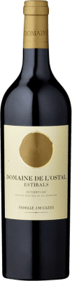18,95 € Spedizione Gratuita | Vino rosso Famille J.M. Cazes Domaine de L'Ostal Estibals A.O.C. Minervois Francia Syrah, Grenache, Carignan Bottiglia 75 cl