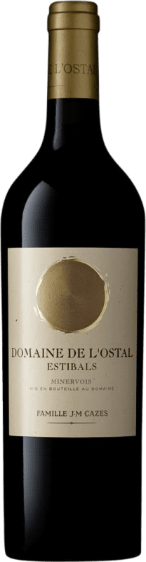 18,95 € 免费送货 | 红酒 Famille J.M. Cazes Domaine de L'Ostal Estibals A.O.C. Minervois 法国 Syrah, Grenache, Carignan 瓶子 75 cl