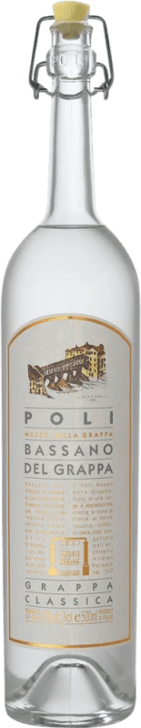 46,95 € Envío gratis | Grappa Poli Bassano Classico — Clásico I.G.T. Venezia Venecia Italia Merlot, Cabernet Sauvignon Botella Medium 50 cl