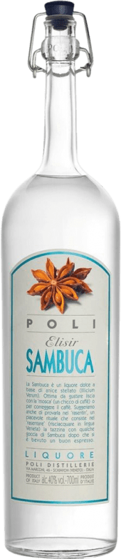 35,95 € Envio grátis | Licores Jacopo Poli Elisir Sambuca I.G.T. Venezia Venecia Itália Garrafa 70 cl