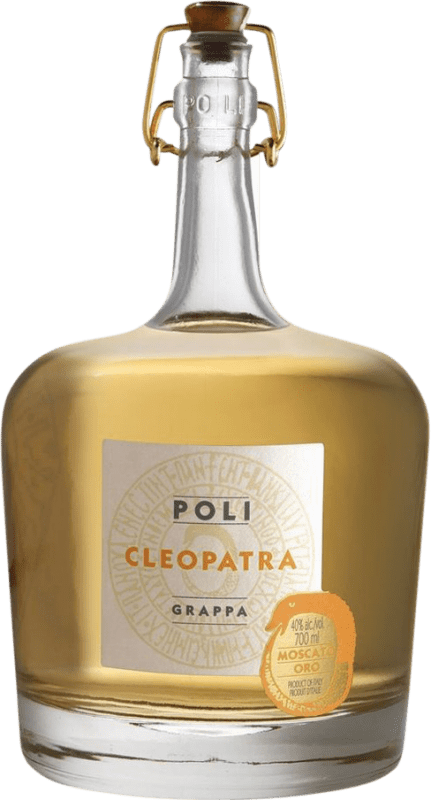 65,95 € Kostenloser Versand | Grappa Jacopo Poli Cleopatra Oro I.G.T. Venezia Venecia Italien Muskat Flasche 70 cl