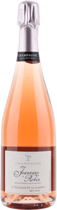 57,95 € Envío gratis | Espumoso rosado Jeaunaux Robin Le Dessous de la Cabane Rosé Brut A.O.C. Champagne Champagne Francia Nebbiolo, Pinot Meunier Botella 75 cl