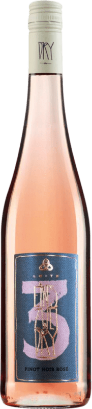 16,95 € Envio grátis | Vinho Rosé Weingut Leitz Eins Zwei Dry — Seco Rosé Q.b.A. Rheingau Rheingau Alemanha Pinot Noir 75 cl