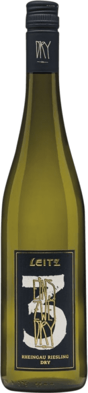 10,95 € 送料無料 | 白ワイン Weingut Leitz Eins Zwei Dry ドライ Q.b.A. Rheingau Rheingau ドイツ Riesling ボトル 75 cl