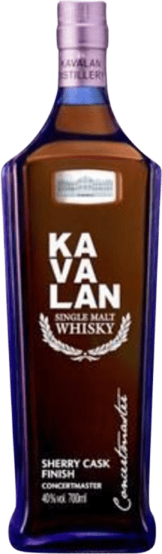 86,95 € Kostenloser Versand | Whiskey Single Malt Kavalan Concertmaster Sherry Cask Finish Taiwanesischer Taiwan Flasche 70 cl