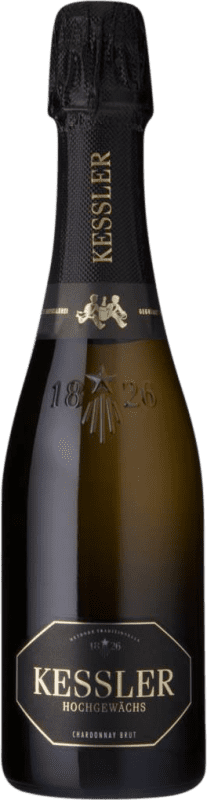 9,95 € Kostenloser Versand | Weißer Sekt Kessler Sekt Hochgewächs Deutschland Chardonnay Halbflasche 37 cl