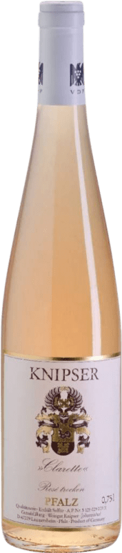 19,95 € Envio grátis | Vinho Rosé Knipser Clarette Trocken — Seco Cuvée, Rosé Q.b.A. Pfälz Pfälz Alemanha 75 cl
