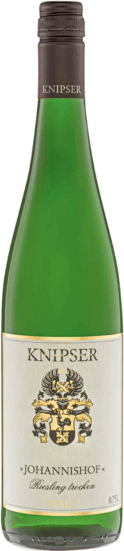 13,95 € Envio grátis | Vinho branco Knipser Johannishof Seco Q.b.A. Pfälz Pfälz Alemanha Riesling Garrafa 75 cl