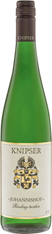 15,95 € Free Shipping | White Wine Knipser Johannishof Trocken — Dry Q.b.A. Pfälz Pfälz Germany Riesling 75 cl