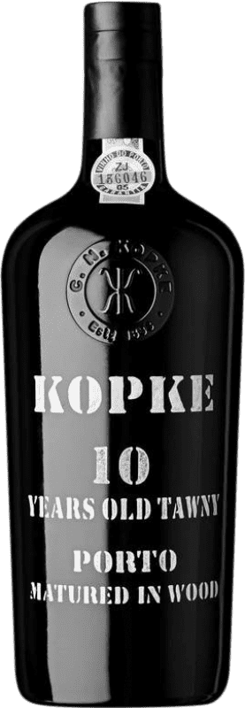 33,95 € Envio grátis | Vinho fortificado Kopke I.G. Douro Douro Portugal 10 Anos Garrafa 75 cl