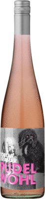 12,95 € Бесплатная доставка | Розовое вино Krämer Straight Pudelwohl Rosé Q.b.A. Rheinhessen Rheinhessen Германия Merlot, Pinot Black бутылка 75 cl