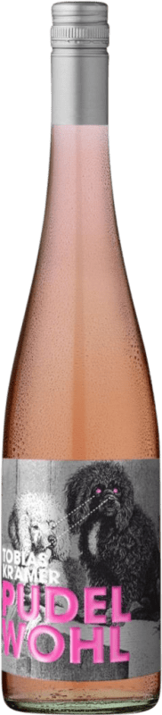 12,95 € Бесплатная доставка | Розовое вино Krämer Straight Pudelwohl Rosé Q.b.A. Rheinhessen Rheinhessen Германия Merlot, Pinot Black бутылка 75 cl