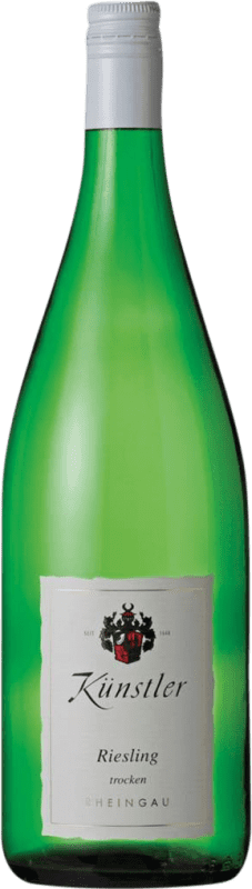 11,95 € Spedizione Gratuita | Vino bianco Künstler Secco Q.b.A. Rheingau Franken Germania Riesling Bottiglia 1 L