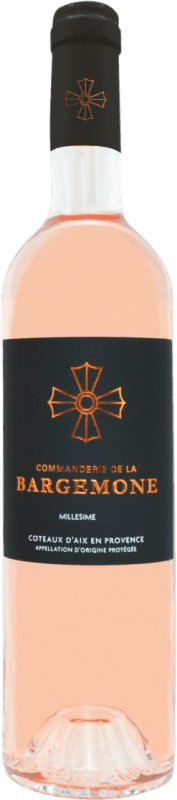 13,95 € Бесплатная доставка | Розовое вино La Bargemone Commanderie Rosé A.O.C. Coteaux d'Aix-en-Provence Прованс Франция Grenache, Nebbiolo, Cinsault бутылка 75 cl