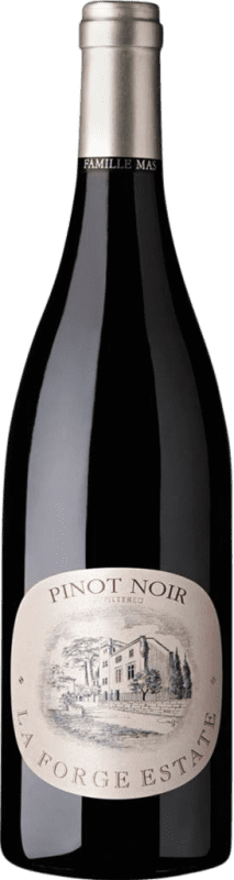 13,95 € Free Shipping | Red wine La Forge Barrel Aged I.G.P. Vin de Pays d'Oc Bordeaux France Pinot Black Bottle 75 cl