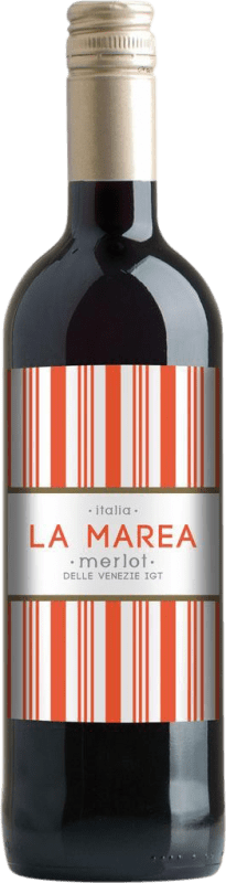 8,95 € Envío gratis | Vino tinto La Marea I.G.T. Delle Venezie Venecia Italia Merlot Botella 1 L