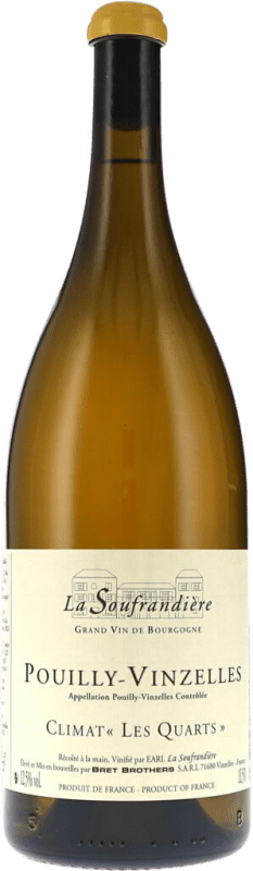 153,95 € 免费送货 | 白酒 La Soufrandière Climat les Quarts A.O.C. Pouilly-Vinzelles 勃艮第 法国 Chardonnay 瓶子 Magnum 1,5 L