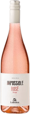 8,95 € 免费送货 | 玫瑰酒 Laborie Impossible Rose W.O. Western Cape Western Cape South Coast 南非 Pinotage 瓶子 75 cl