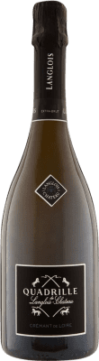 48,95 € Kostenloser Versand | Weißer Sekt Château Langlois Quadrille Lie Domaine de Grand Maison A.O.C. Crémant de Loire Loire Frankreich Chardonnay, Chenin Weiß, Cabernet Flasche 75 cl