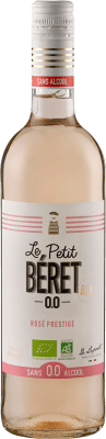 10,95 € Free Shipping | Rosé Wine Le Petit Béret Rosé, Prestige Occitania France Garnacha — Grenache, Cinsault Bottle 75 cl Alcohol-Free