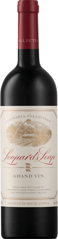 13,95 € Бесплатная доставка | Красное вино Leopard's Leap Culinaria Grand Vin W.O. Western Cape Western Cape South Coast Южная Африка Merlot — Мерло, Cabernet Sauvignon — Каберне Совиньон, Cabernet Franc — Каберне Фран, Malbec — Мальбек, Petit Verdot Бутылка 75 cl