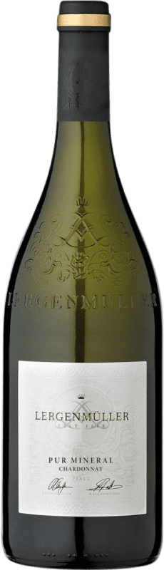 26,95 € Envio grátis | Vinho branco Lergenmüller Pur Mineral Seco Q.b.A. Pfälz Pfälz Alemanha Chardonnay Garrafa 75 cl
