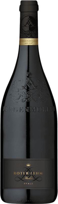 19,95 € 免费送货 | 红酒 Lergenmüller Roter Lehm 干 Q.b.A. Pfälz 普法尔茨 德国 Merlot 瓶子 75 cl