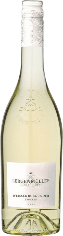 10,95 € Envío gratis | Vino Blanco Lergenmüller Trocken — Seco Q.b.A. Pfälz Pfälz Alemania Pinot Blanco Botella 75 cl