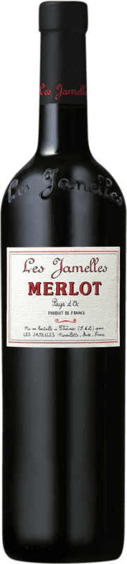 9,95 € Бесплатная доставка | Красное вино Les Jamelles I.G.P. Vin de Pays d'Oc Франция Merlot бутылка 75 cl