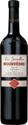 10,95 € Бесплатная доставка | Красное вино Les Jamelles I.G.P. Vin de Pays d'Oc Франция Mourvèdre бутылка 75 cl