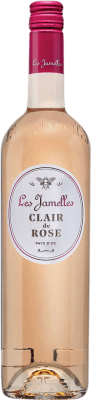 8,95 € Бесплатная доставка | Розовое вино Les Jamelles Clair de Rose Франция Grenache, Cinsault бутылка 75 cl