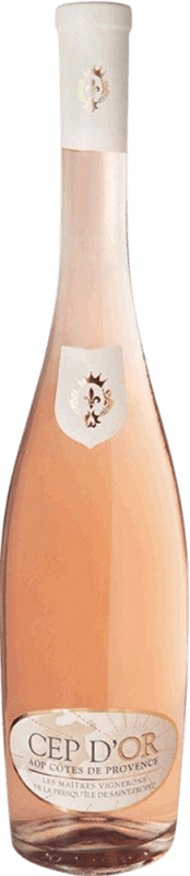 14,95 € 免费送货 | 玫瑰酒 Les Maîtres Cep d'Or Rosé A.O.C. Côtes de Provence 普罗旺斯 法国 Grenache, Cinsault 瓶子 75 cl