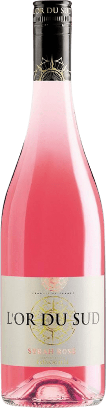 8,95 € Бесплатная доставка | Розовое вино Les Vignobles Foncalieu Rosé I.G.P. Vin de Pays d'Oc Бордо Франция Syrah бутылка 75 cl