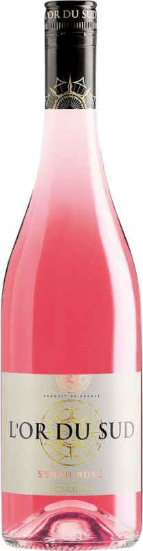 7,95 € Envío gratis | Vino Rosado Les Vignobles Foncalieu Rosé — Rosado I.G.P. Vin de Pays d'Oc Burdeos Francia Syrah Botella 75 cl