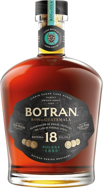 72,95 € 免费送货 | 朗姆酒 Licorera Quezalteca Botran Solera 1893 Quetzaltenango 危地马拉 18 岁 瓶子 70 cl