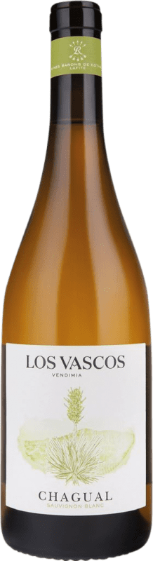 22,95 € 免费送货 | 白酒 Los Vascos Chagual I.G. Valle del Aconcagua 阿空加瓜谷 智利 Sauvignon White 瓶子 75 cl