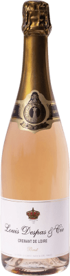 18,95 € Envío gratis | Espumoso rosado Louis Despas Rosé Brut A.O.C. Crémant de Loire Loire Francia Cabernet Franc Botella 75 cl