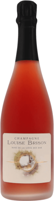 72,95 € Free Shipping | Rosé Sparkling Wine Louise Brison Côte des Bar Brut Nature Rosé A.O.C. Champagne Champagne France Pinot Noir Bottle 75 cl