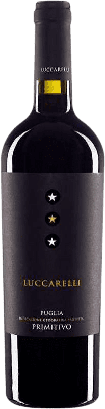 10,95 € 免费送货 | 红酒 Luccarelli I.G.T. Puglia 普利亚大区 意大利 Primitivo 瓶子 75 cl