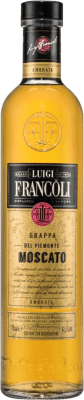 47,95 € Spedizione Gratuita | Grappa Luigi Francoli Botte Piemonte Italia Moscato 70 cl