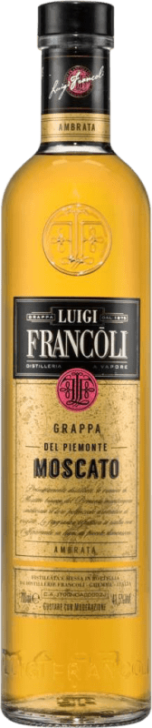 35,95 € Free Shipping | Grappa Luigi Francoli Barrel Piemonte Italy Moscato — Muscat Bottle 70 cl