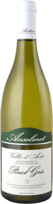 29,95 € Бесплатная доставка | Белое вино Anselmet D.O.C. Valle d'Aosta Италия Pinot Grey бутылка 75 cl