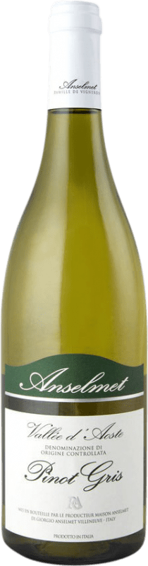 26,95 € Envio grátis | Vinho branco Anselmet D.O.C. Valle d'Aosta Itália Pinot Cinza Garrafa 75 cl